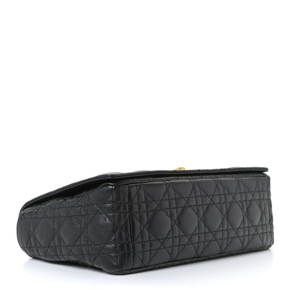 Christian Dior Lambskin Cannage Large Caro Bag Black 4 of 12