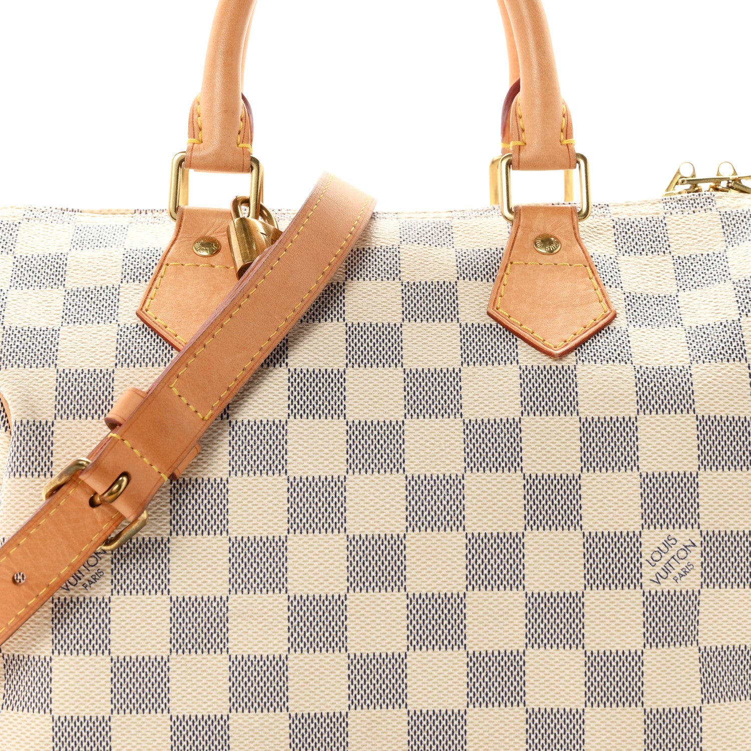 Louis Vuitton Damier Azur Speedy Bandouliere 25 8 of 10
