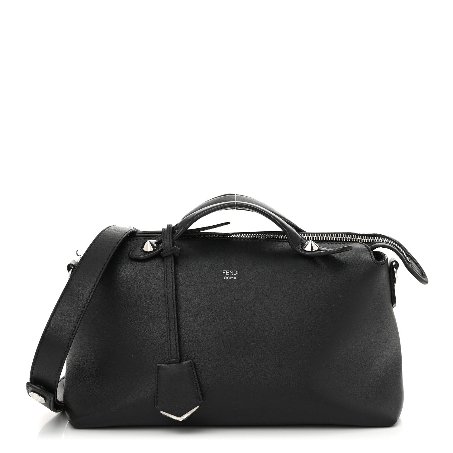 Fendi Vitello Dolce Medium By The Way Boston Bag Black 1 of 11