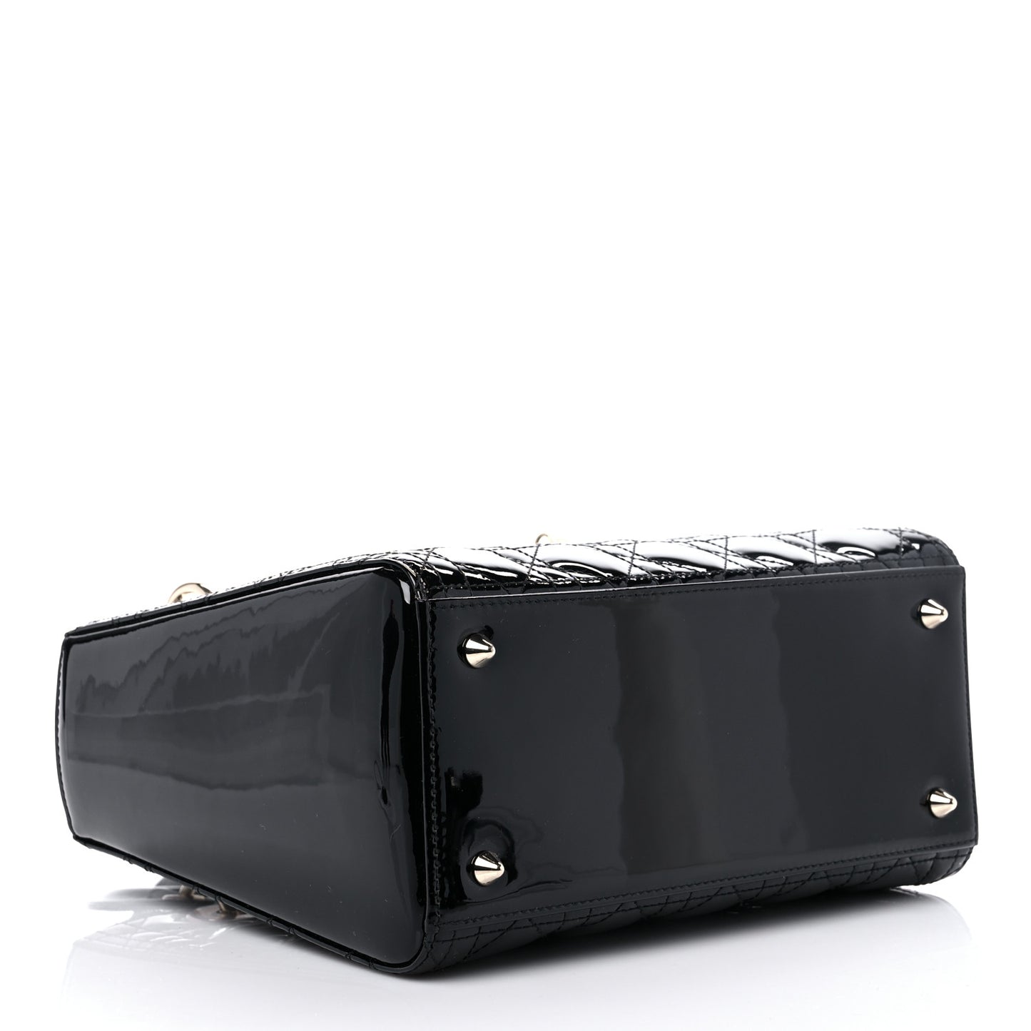 Patent Cannage Medium Lady Dior Black