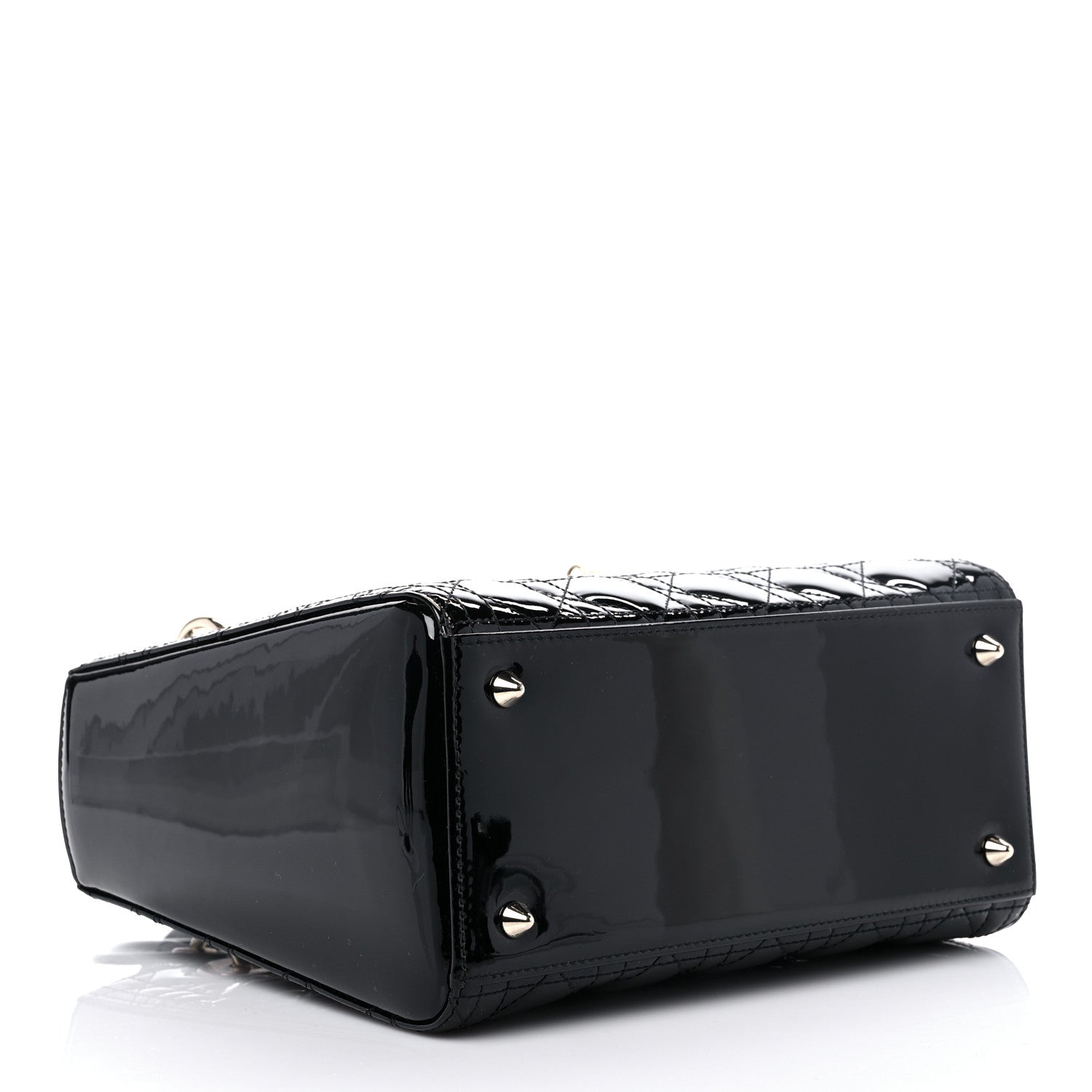 Christian Dior Patent Cannage Medium Lady Dior Black 4 of 7