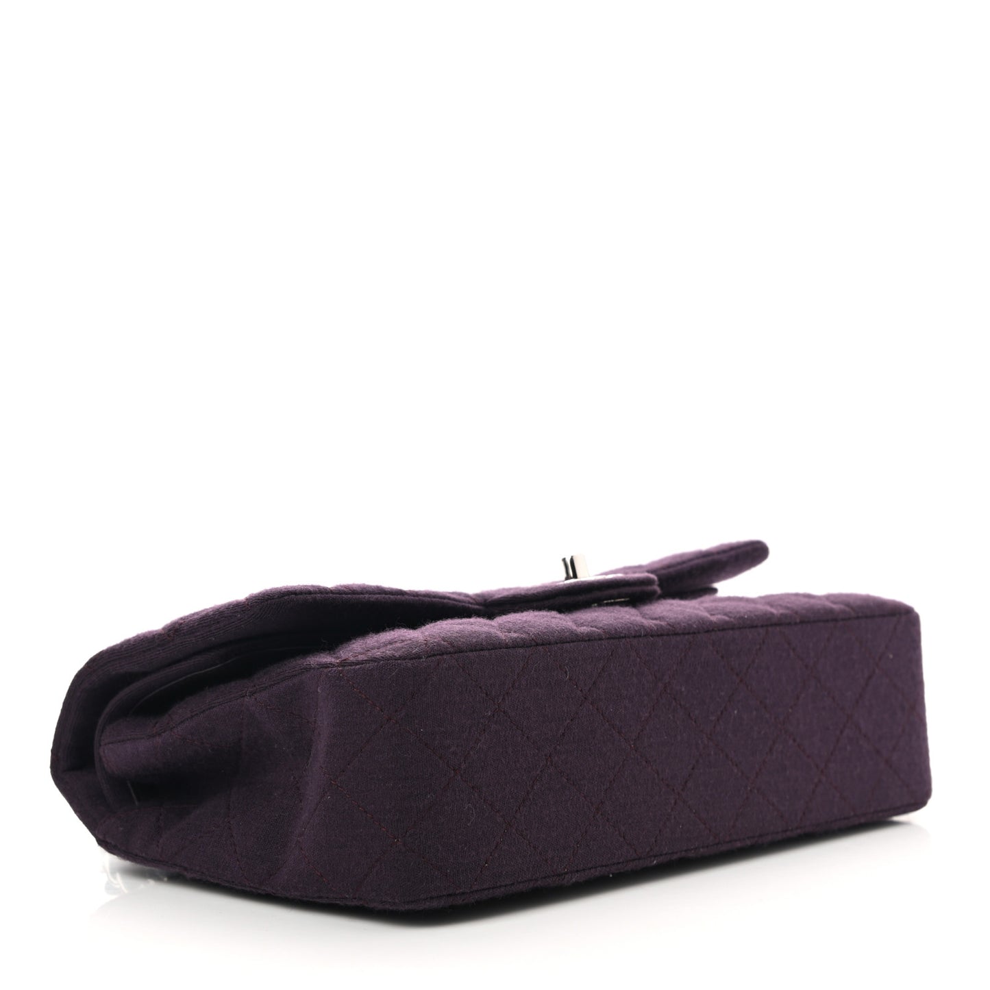 Jersey Quilted Medium Double Flap Purple