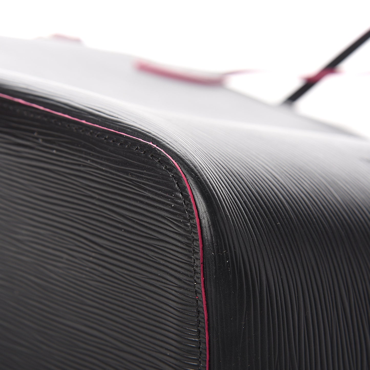 Epi Neverfull MM Black Hot Pink