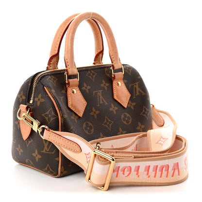 Louis Vuitton Monogram Speedy Bandouliere 20 Pink Orange 3 of 11