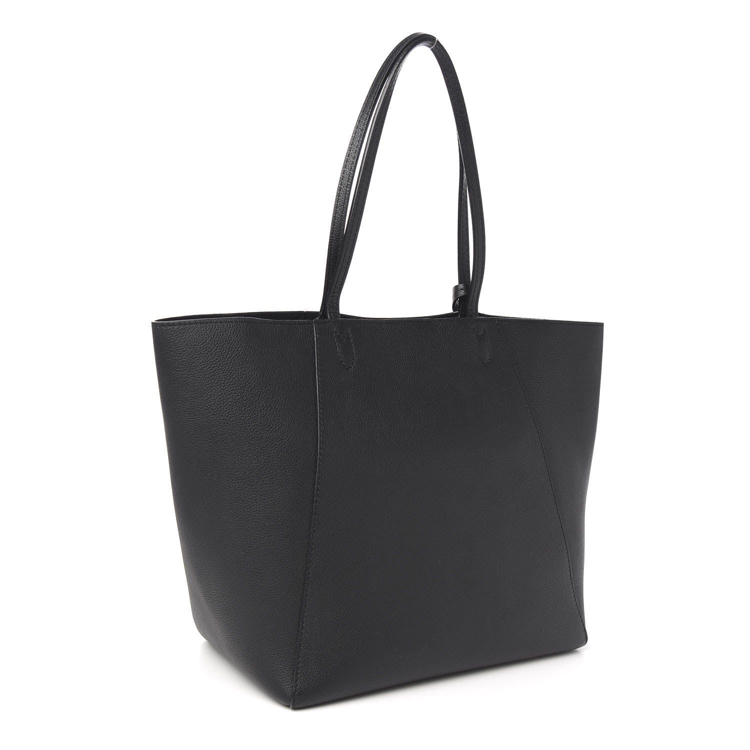 Louis Vuitton Calfskin Lockme Cabas Black 2 of 9