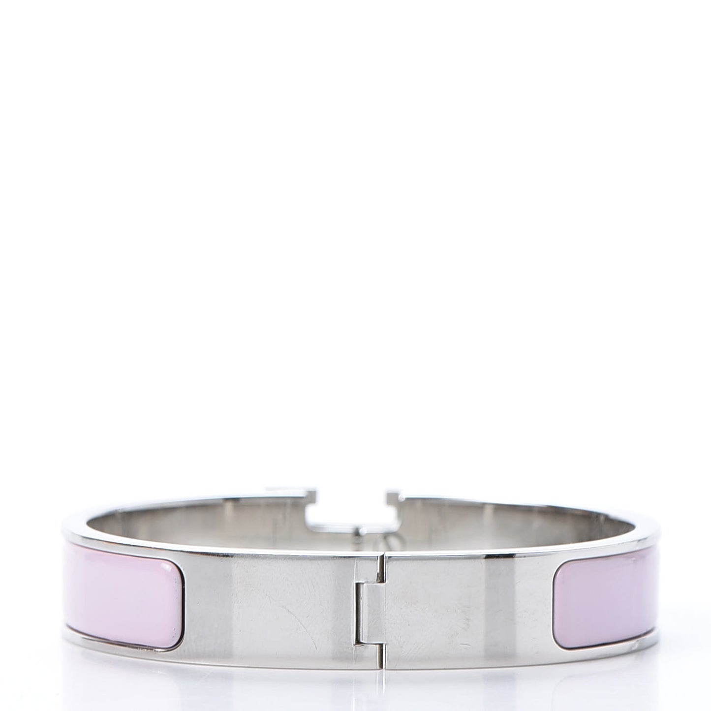 Enamel Narrow Clic Clac H Bracelet PM Rose Dragee
