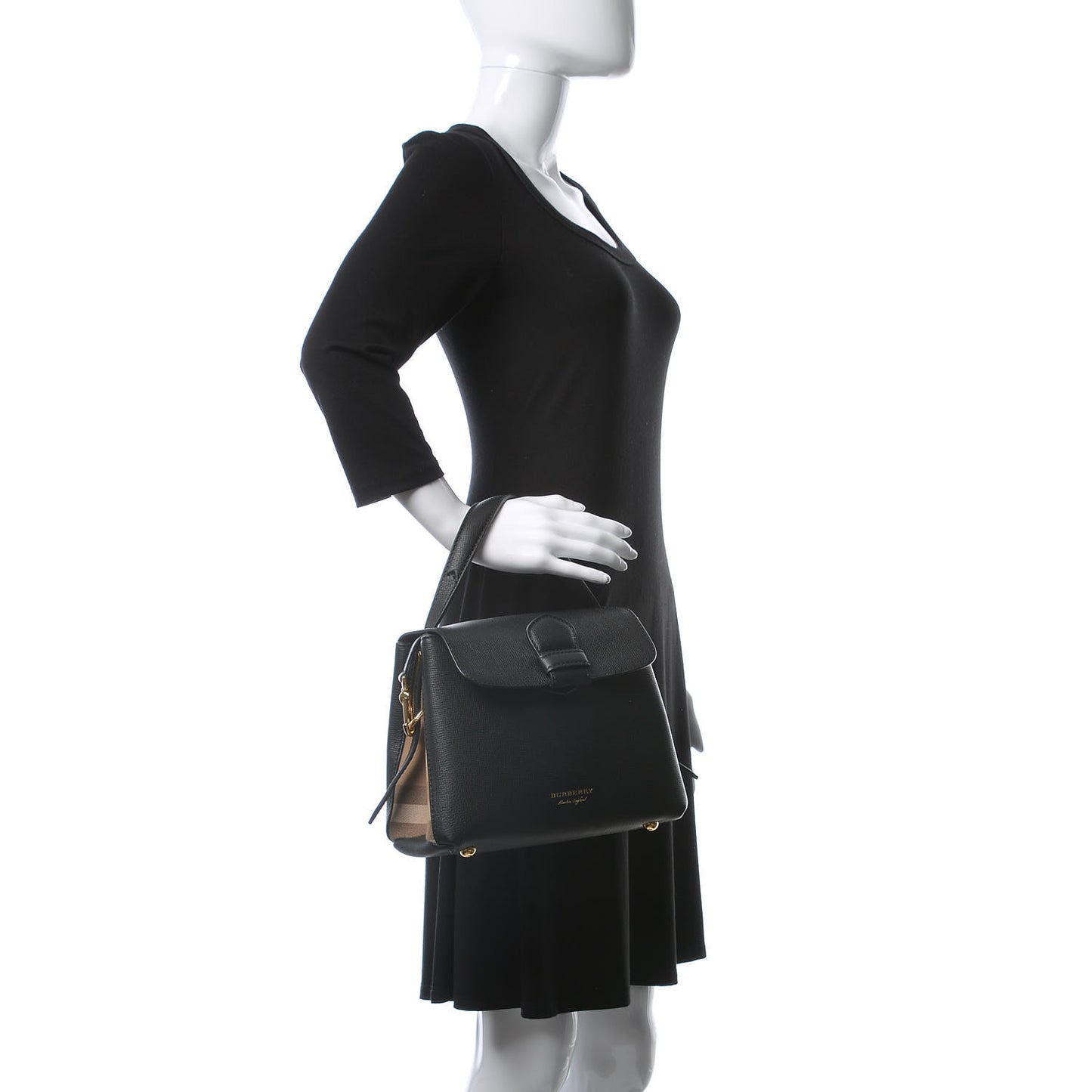 Derby Calfskin House Check Small Camberley Black