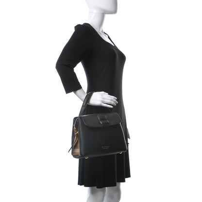 Burberry Derby Calfskin House Check Small Camberley Black 3 of 12