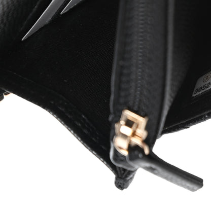 Chanel Caviar Quilted French New Wave Chain CC Wallet On Chain WOC Black 10 of 12