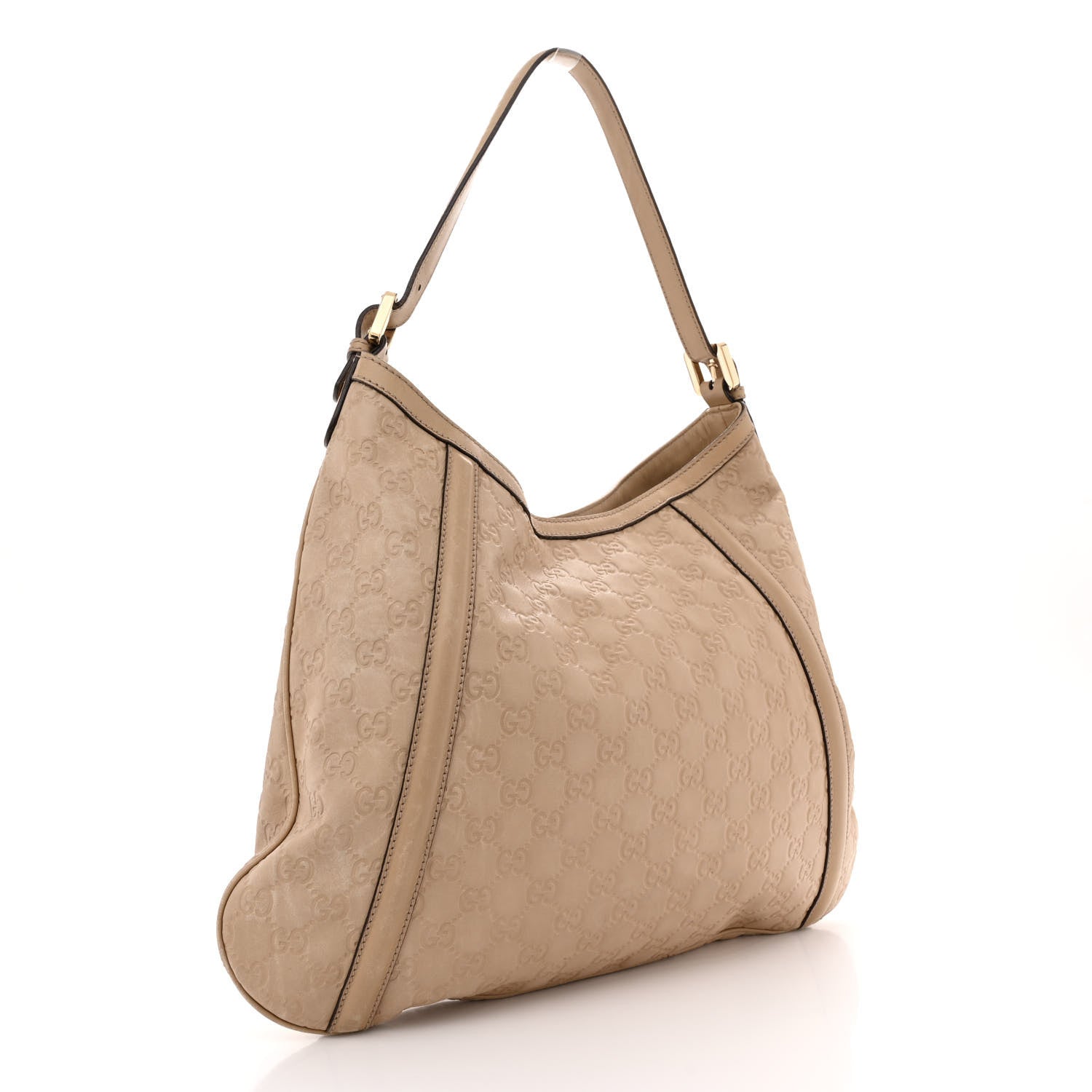 Gucci Guccissima Medium Britt Hobo Beige 3 of 19