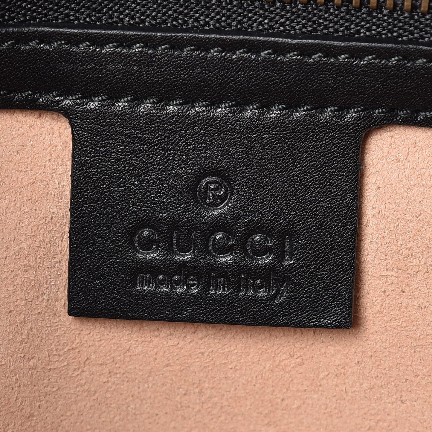 Calfskin Matelasse Studded Small Pearly GG Marmont Shoulder Bag Black