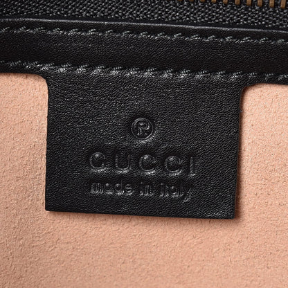 Gucci Calfskin Matelasse Studded Small Pearly GG Marmont Shoulder Bag Black 6 of 9