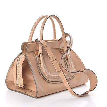 Chloe Calfskin Ayers Top Handle Shoulder Bag Beige 3 of 9
