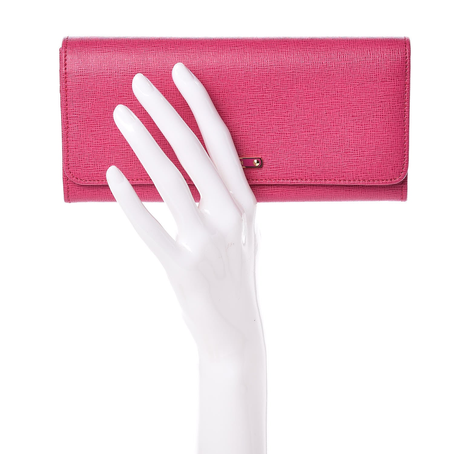 Fendi Vitello Elite Continental Wallet Ciclamino 2 of 7