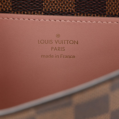 Louis Vuitton Damier Ebene Croisette Chain Wallet Rose Ballerine 6 of 12