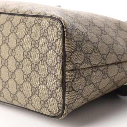 Gucci GG Supreme Monogram Medium Zippered Tote Dark Brown 7 of 11