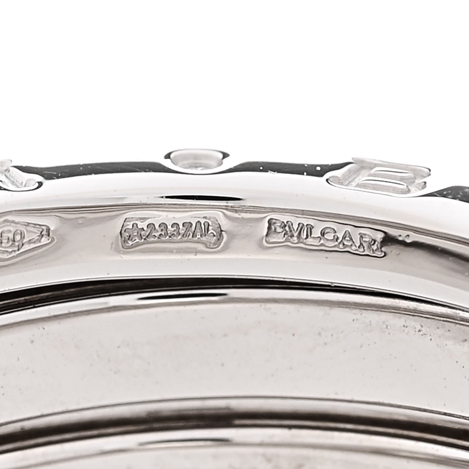 Bulgari 18K White Gold B.Zero1 Two-Band Ring 49 4.75 4 of 6