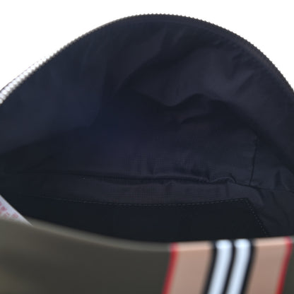 Burberry Nylon Icon Stripe Medium Sonny Bum Bag Dark Olive Green 5 of 6