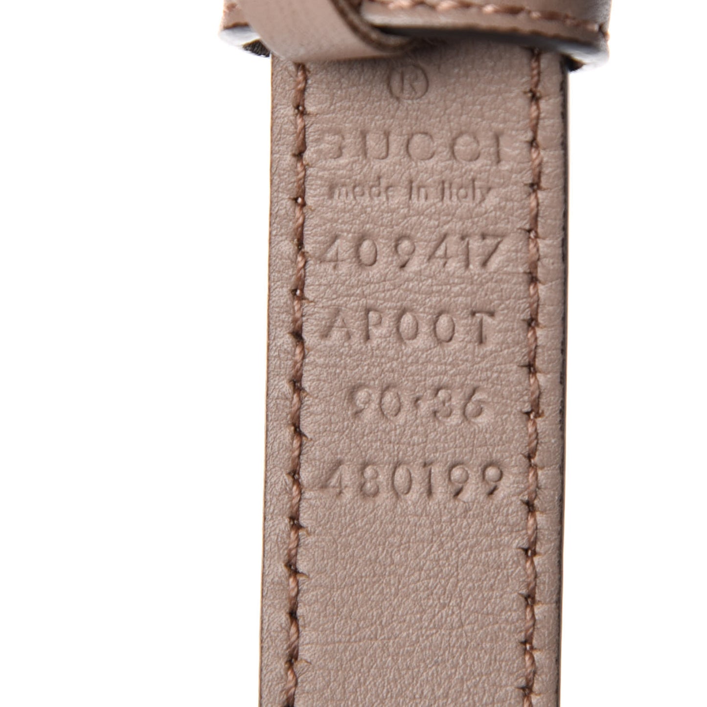 Calfskin Double G 20mm Belt 90 36 Porcelain Rose
