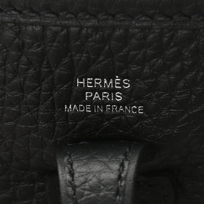 Hermes Taurillon Clemence Evelyne TPM Black 6 of 9