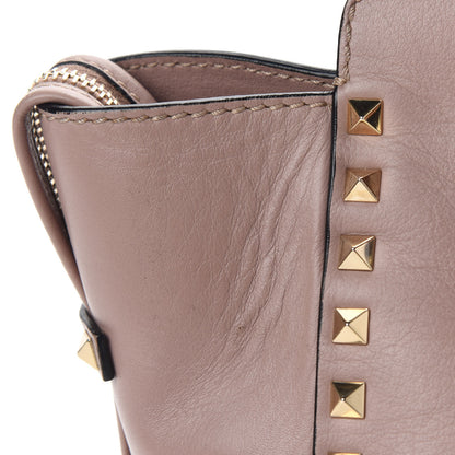 Valentino Garavani Vitello Small Rockstud Double Handle Tote Poudre 11 of 11