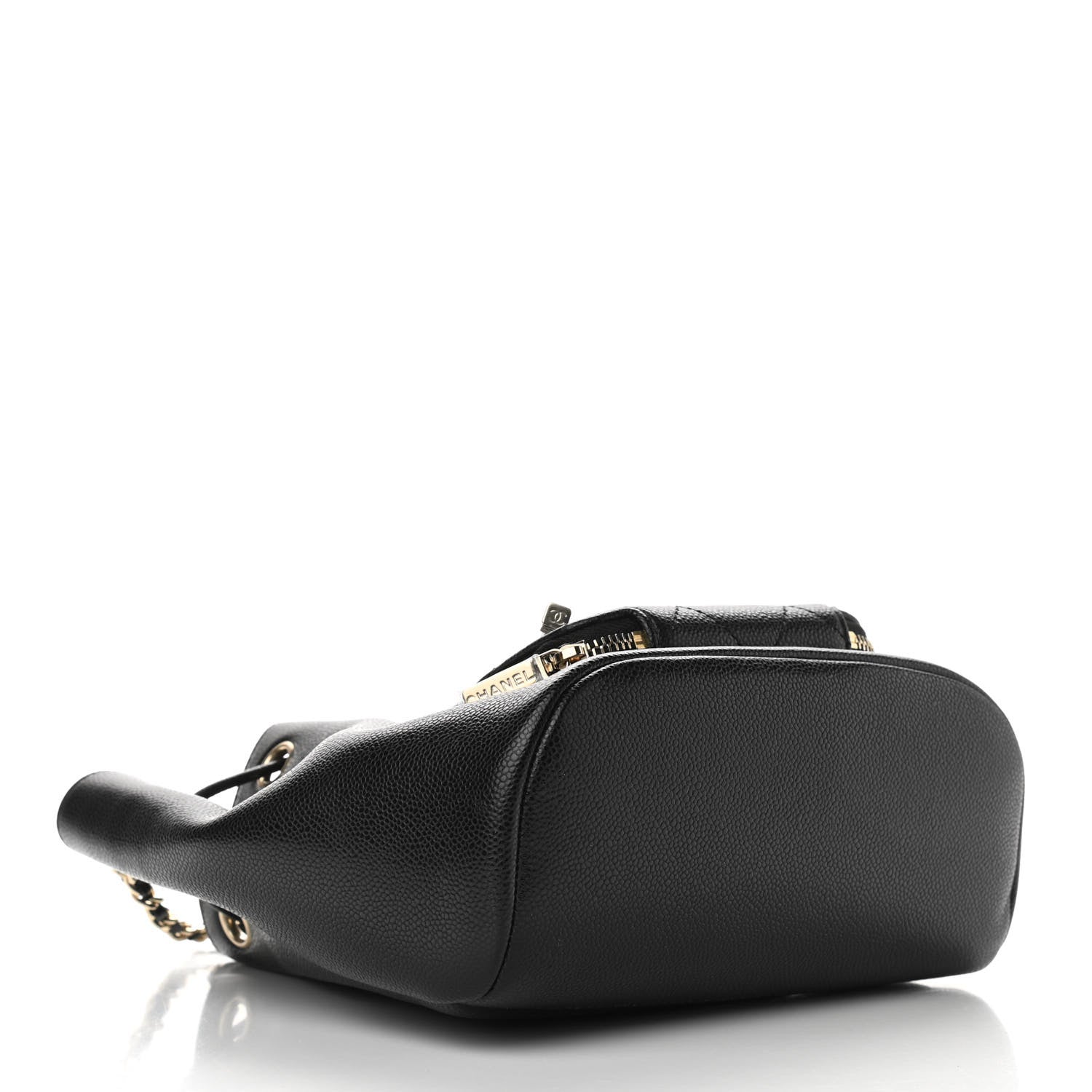Chanel Caviar Quilted CC Pocket Bucket Bag Black 4 of 11