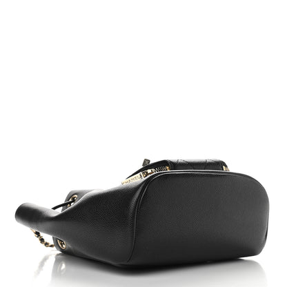 Chanel Caviar Quilted CC Pocket Bucket Bag Black 4 of 11