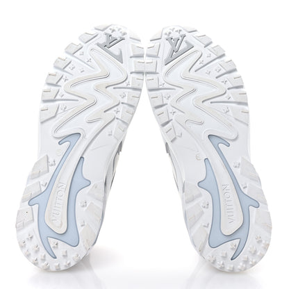 Louis Vuitton Calfskin Mesh Mens LV Runner Tatic Sneakers 9 White 5 of 9