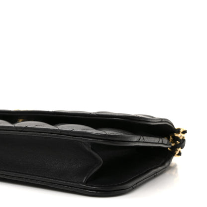 Chanel Lambskin Quilted Flap Shoulder Bag Chain Black 11 of 11
