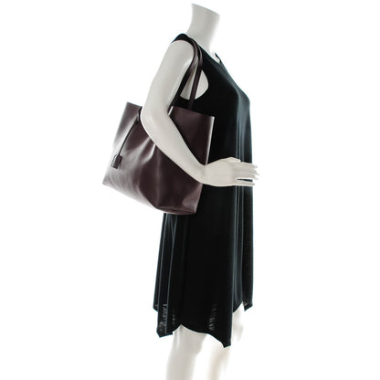 Saint Laurent Calfskin Large Shopping Tote Bordeaux 2 of 10