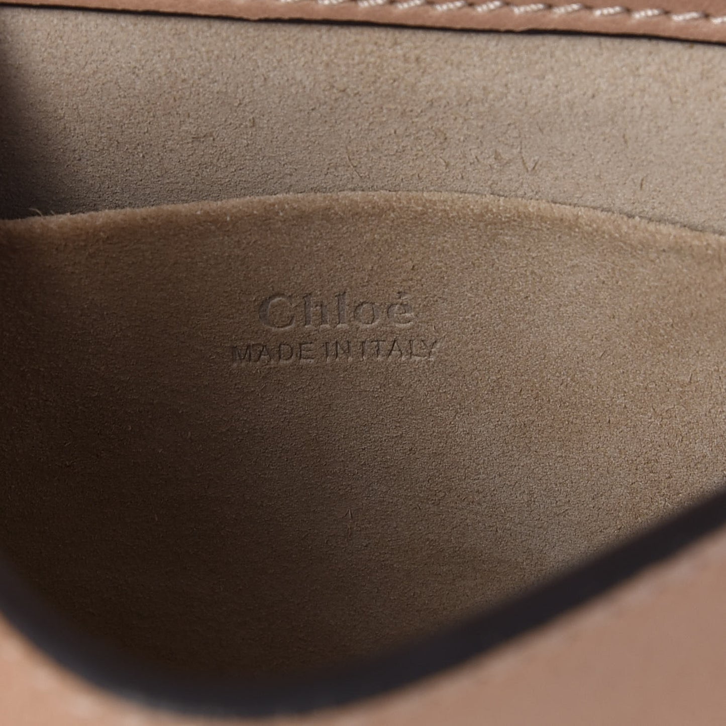 Calfskin Suede Small Nile Bracelet Bag Biscotti Beige