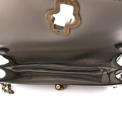 Bottega Veneta Nappa Ayers Intrecciato Club Stitch Knot Clutch Mist 6 of 13
