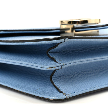 Gucci Dollar Calfskin Small Interlocking G Shoulder Bag Mineral Blue 9 of 10