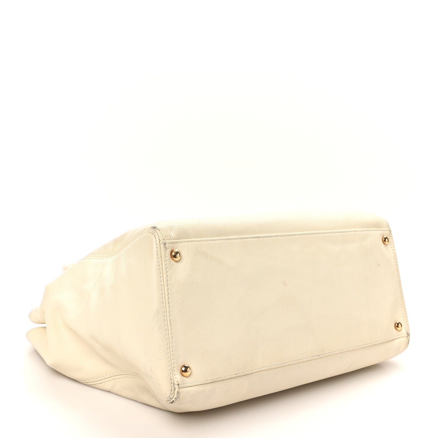 Chanel Caviar Cerf Executive Shopper Tote White 5 of 17