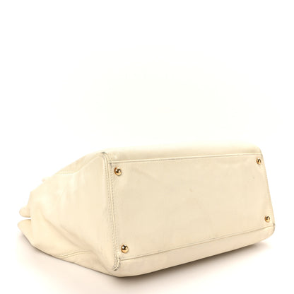 Chanel Caviar Cerf Executive Shopper Tote White 5 of 17