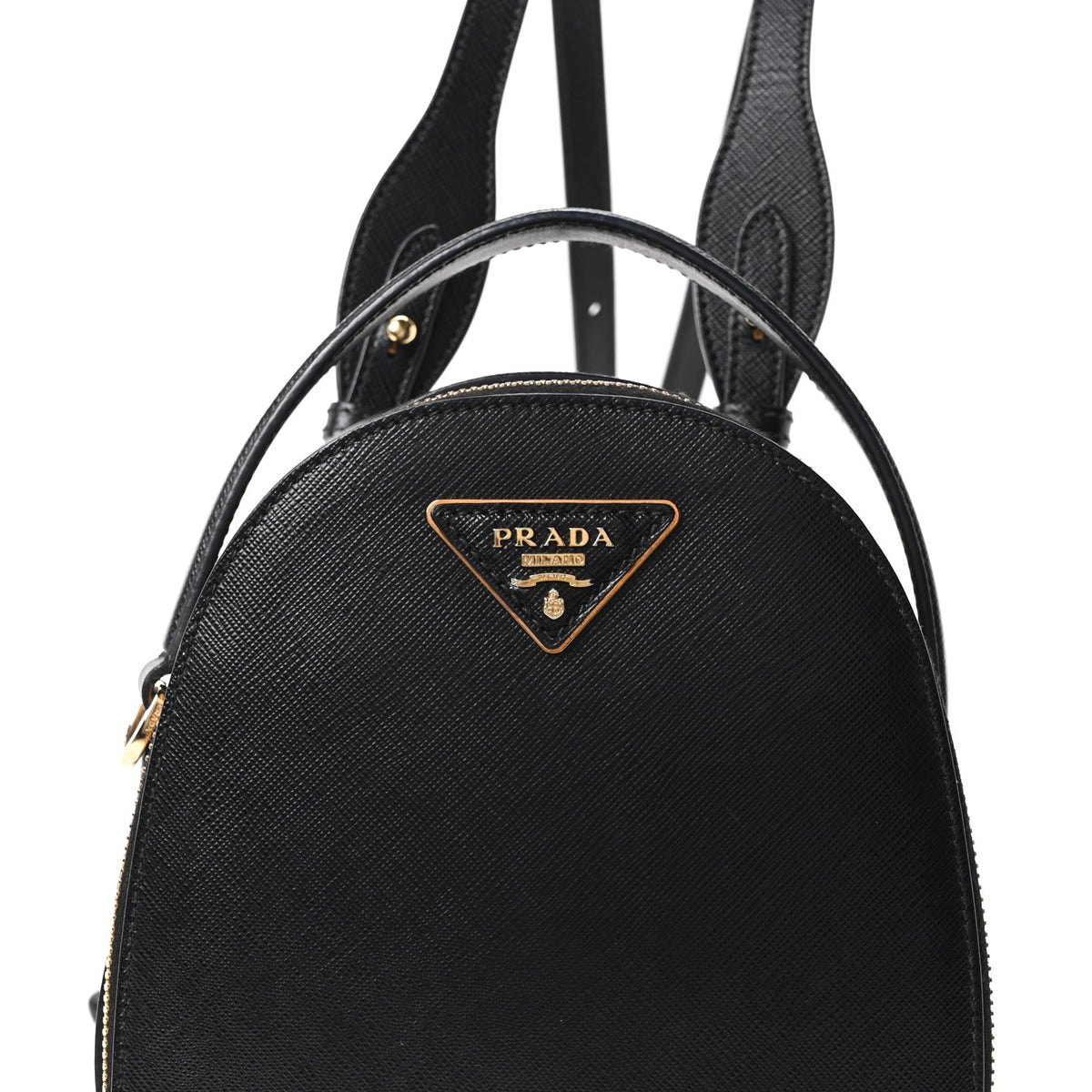 Saffiano Lux Mini Odette Backpack Black