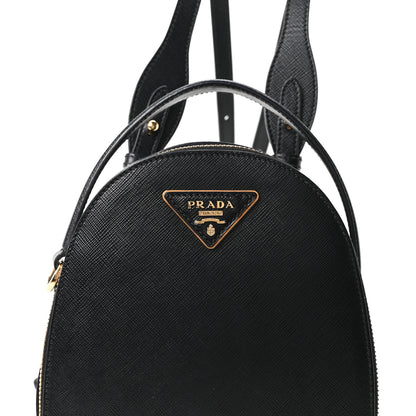 Prada Saffiano Lux Mini Odette Backpack Black 6 of 8