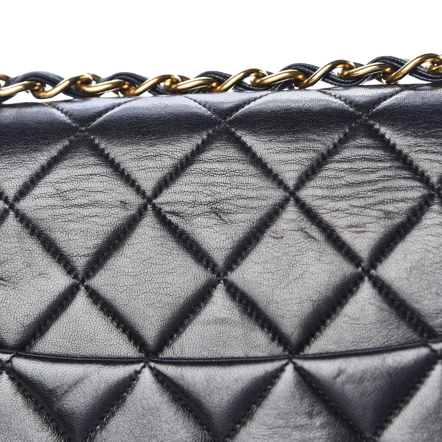 Chanel Lambskin Quilted Jumbo Single Flap Black 18 of 18