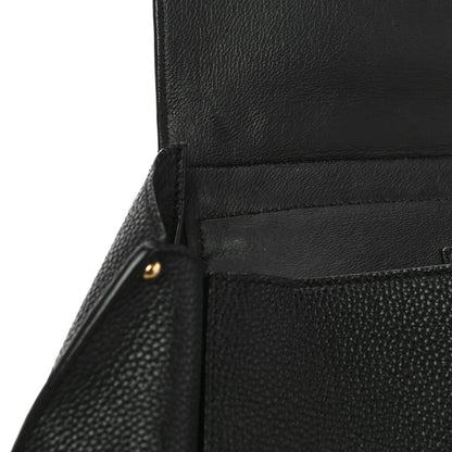 Salvatore Ferragamo Calfskin Sofia Shoulder Bag Black 11 of 11