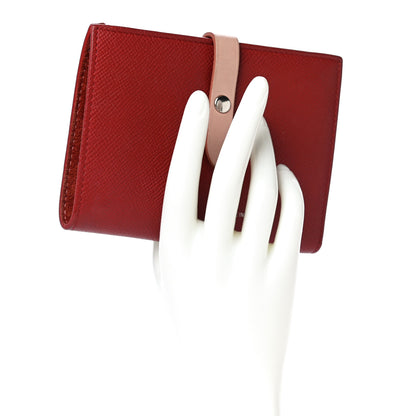 Celine Grained Calfskin Medium Multifunction Strap Wallet Scarlet 2 of 15