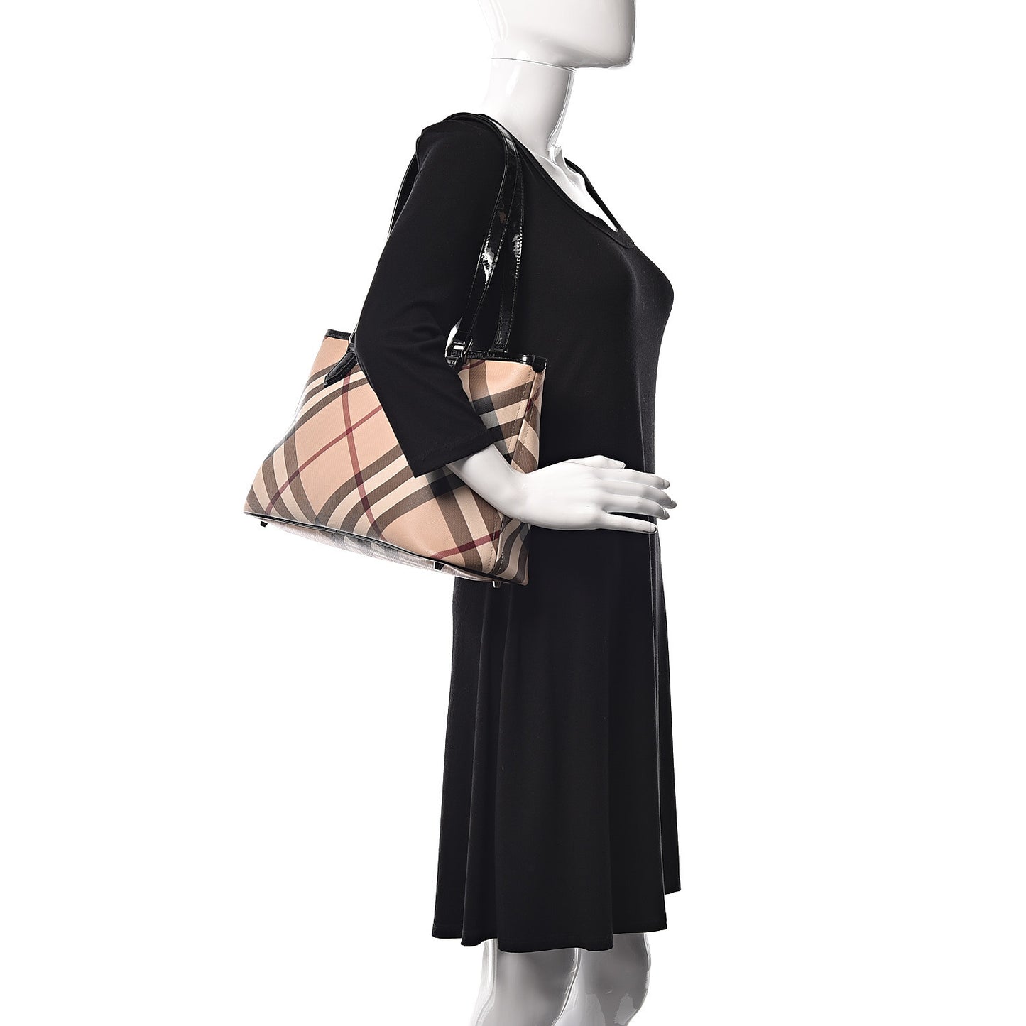 Supernova Check Regent Tote Black