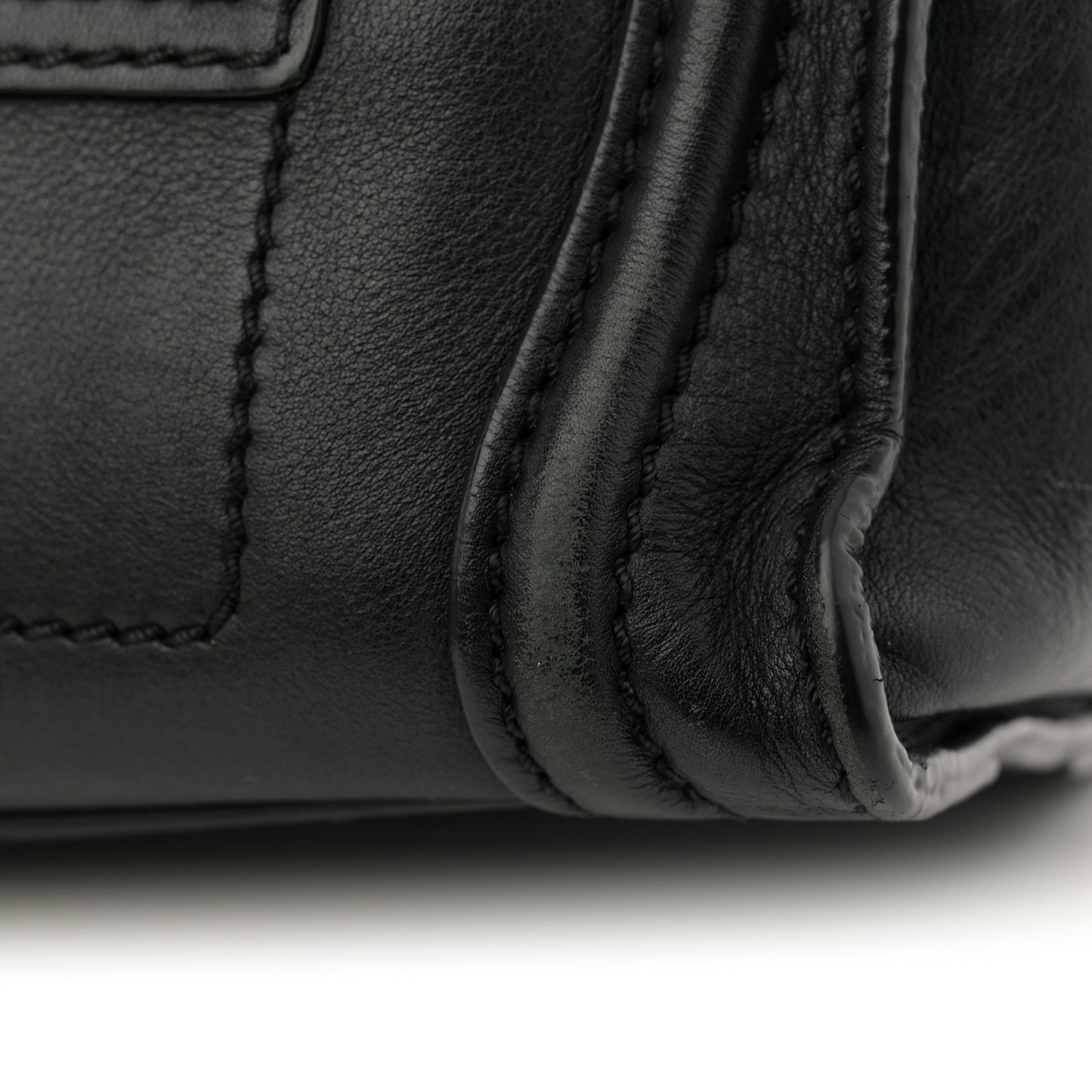 Smooth Calfskin Nano Luggage Black