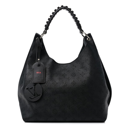 Louis Vuitton Mahina Carmel Hobo Black 1 of 11