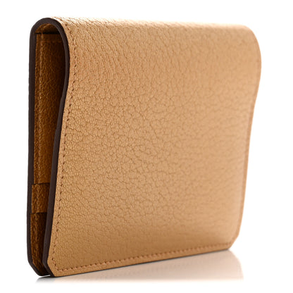 Hermes Metallic Chevre Chamkilight Medor Card Holder Dore 3 of 9