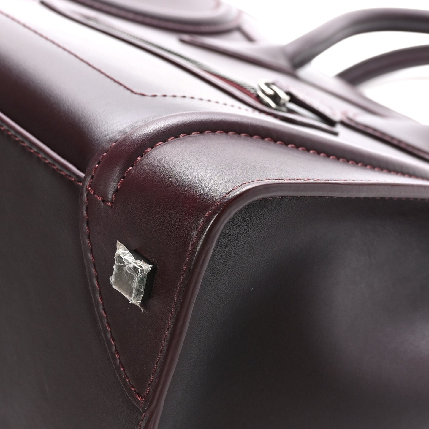 Smooth Calfskin Mini Luggage Burgundy