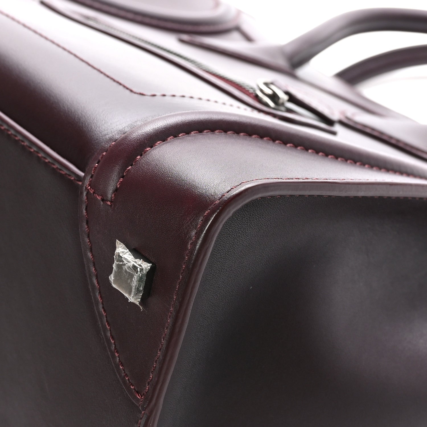 Celine Smooth Calfskin Mini Luggage Burgundy 9 of 11