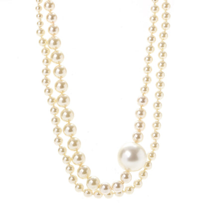 Chanel Pearl CC Long Necklace Gold 1 of 6