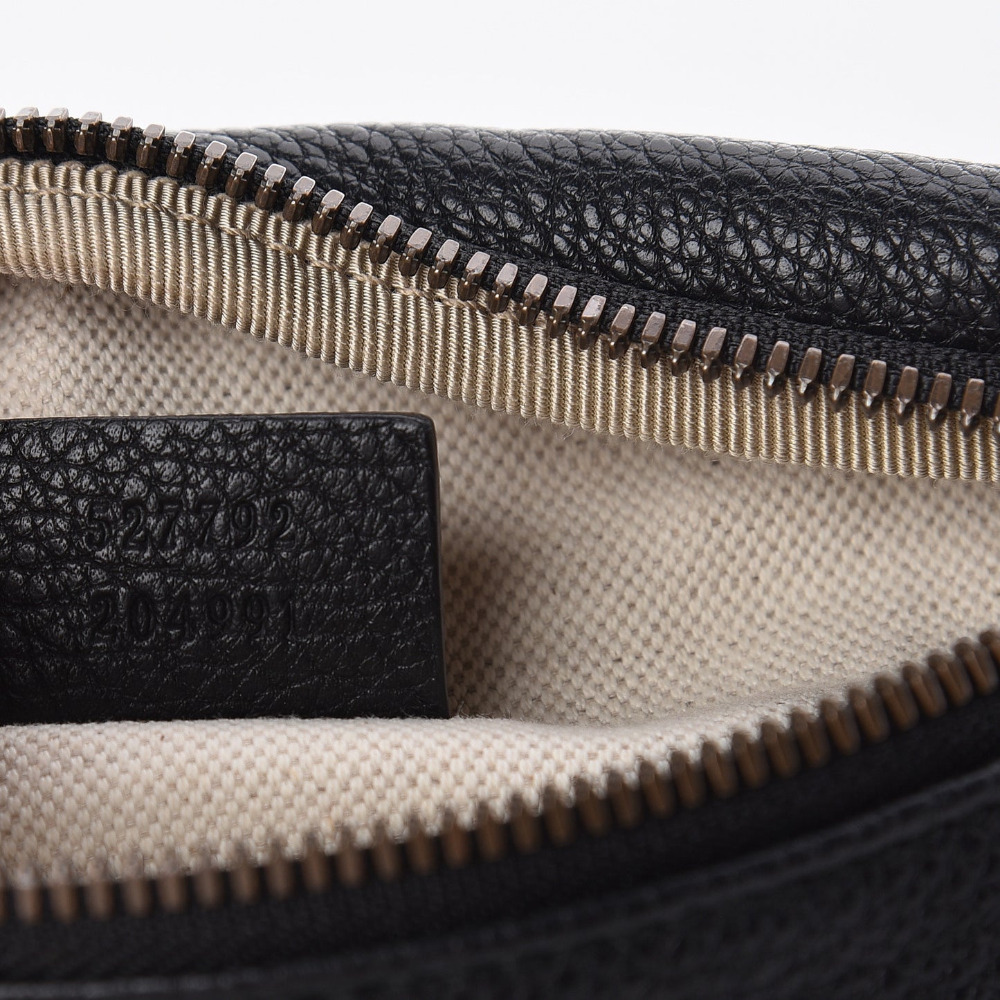 Grained Calfskin Small Logo Belt Bag Black