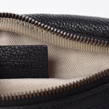 Gucci Grained Calfskin Small Logo Belt Bag Black 7 of 10