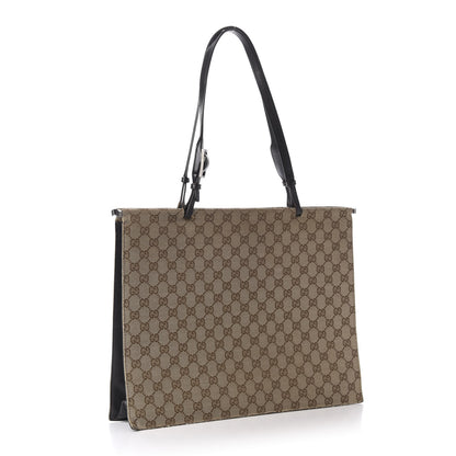 Gucci GG Monogram Large Shoulder Tote Dark Brown 3 of 13